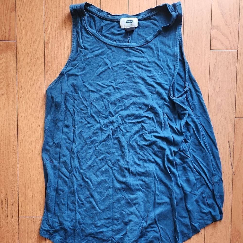 Old Navy Blue Relaxed Tank Top- Women's Small